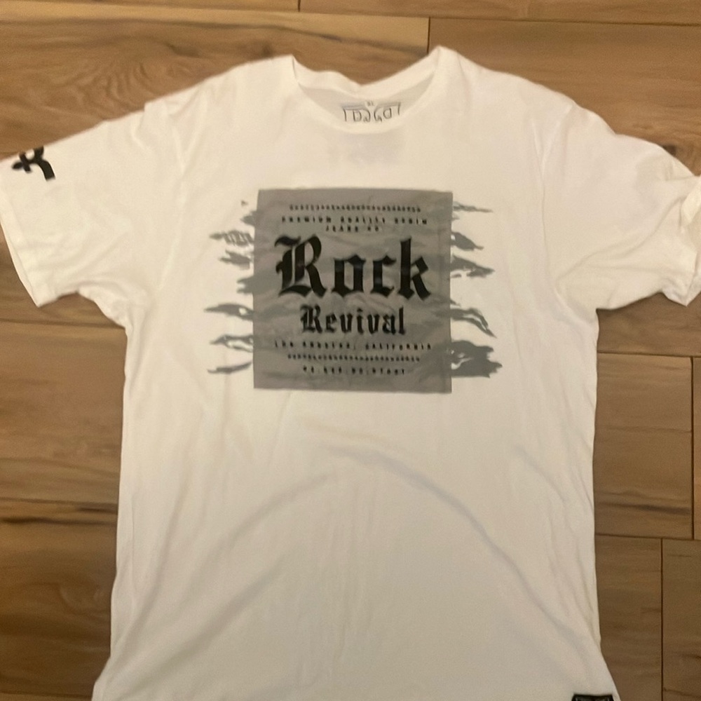 Rock Revival Black and White Graphic Tee Short Sleeve